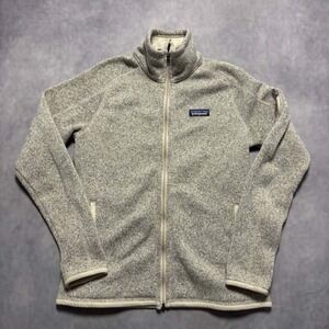 Patagonia Better Sweater Jacket Womens S Oatmeal Excellent Full Zip Fleece
